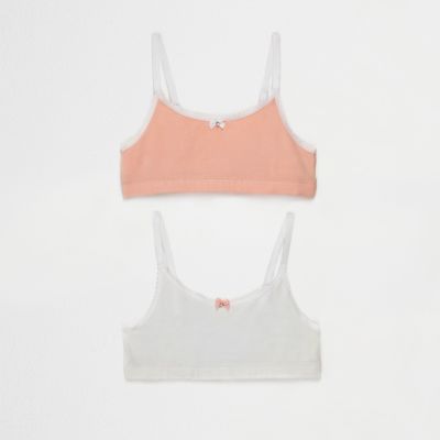 Girls crop top two pack
